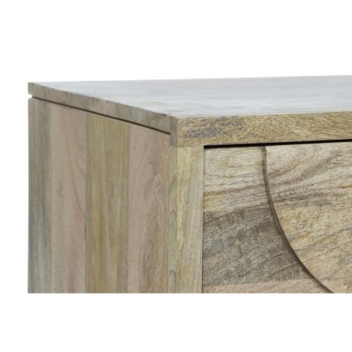 Meuble De Télévision - Item Home - 140 X 40 X 40 Cm - Bois De Manguier - Style Moderne - Couleur Naturelle