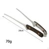 Barbecue Tongs Kitchen Salad Tweezers Vegetable Wooden Handle Multi-use Cooking