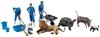 Kaiyodo ARTPLA Tierpfleger und Löwen-Set (Boxed Edition) Unbemalter und unmontierter Plastikmodellbausatz (6er Set) BOX AP003B
