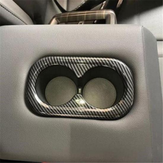 Carbon Fiber Rear Water Cup Holder Frame Cover Trim For Honda CR-V CRV  2024
