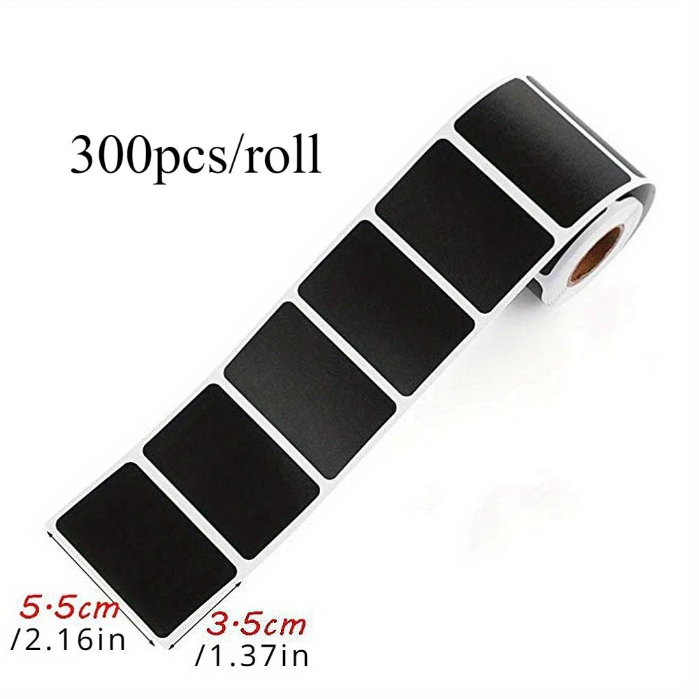 120 szt./rolka Etykiety na słoiki Zmazywalna etykieta na tablicę kredową Wodoodporna naklejka Craft Kitchen Blackboard Sticker Butelki Tag Marker Naklejka