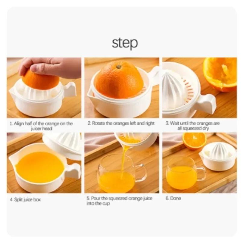 1PC Portable Lemon Orange Manual Juicers Manual Plastic Fruit Tool Kitchen Accessories Tools Citrus Raw Hand Pressed Juice Make