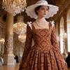 Renaissance Lady Dress With Linen Fabric For Medieval Themed Stage Costumes For Women And Men