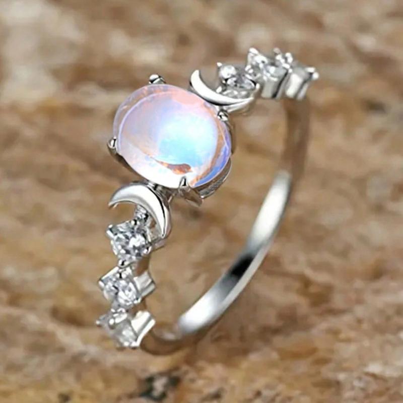 1 PC Fashion Cubic Zirconia Ring For Women For Wedding Engagement Party Jewelry Valentine's Day Gift