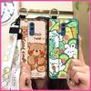 Anti-dust Phone Holder Phone Case For Huawei Mate 20 Lite Cute Ring Dirt-resistant Shockproof Wristband Wrist Strap