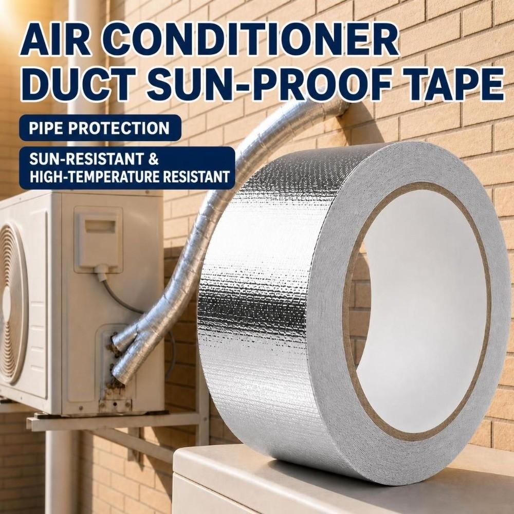 Self-Adhesive Aluminum Foil Tape High Temperature Fireproof Tape New Tin Foil Paper Tape