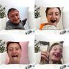 Funny Meme Music D-Daniel Larson 2 Pillow Case Natural Linen Double-Sided Printing Sofa Home Decor Cushion Cover