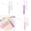 Embroidery Punch Needle Tool Punch Needle Set 2.5mm/3.5mm/5mm Adjustable Embroidery Pen for Artists