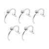 Without Piercing Lip Rings Sturdy Stainless Steel Imitation Lip Jewelry Secure Clip Designs for Sensitive Skin