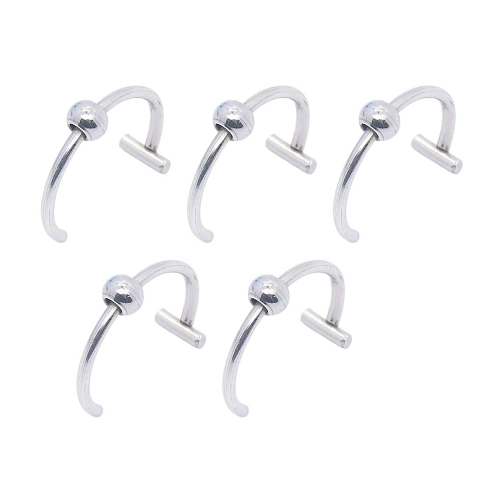 Without Piercing Lip Rings Sturdy Stainless Steel Imitation Lip Jewelry Secure Clip Designs for Sensitive Skin