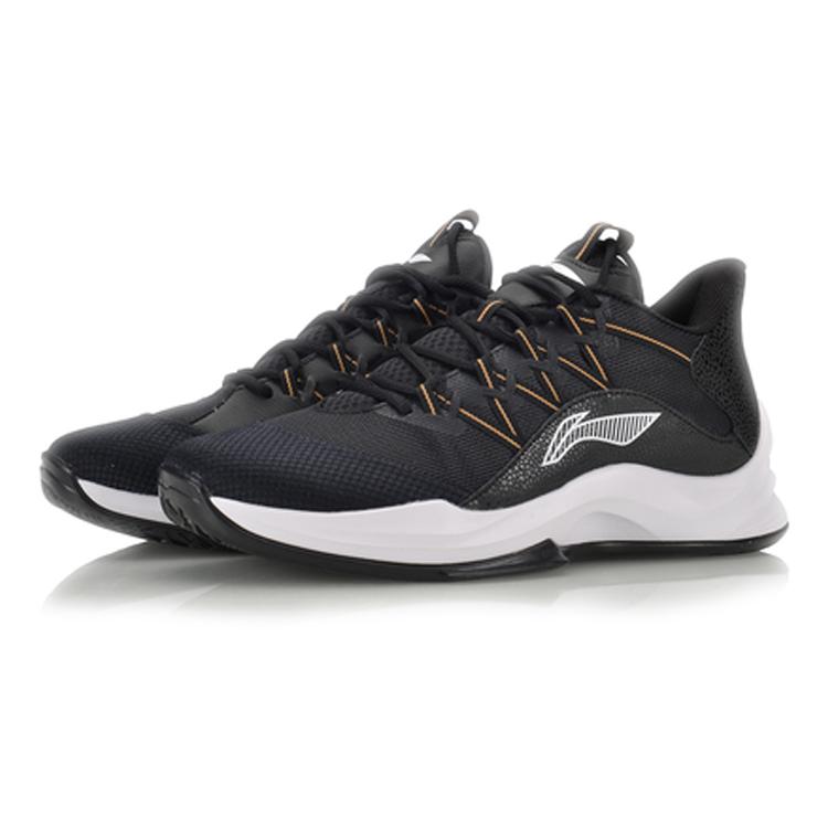 Li Ning Star Speed Competition Cushioning Rebound Low top Basketball Shoes Unisex Black ABAQ009-3