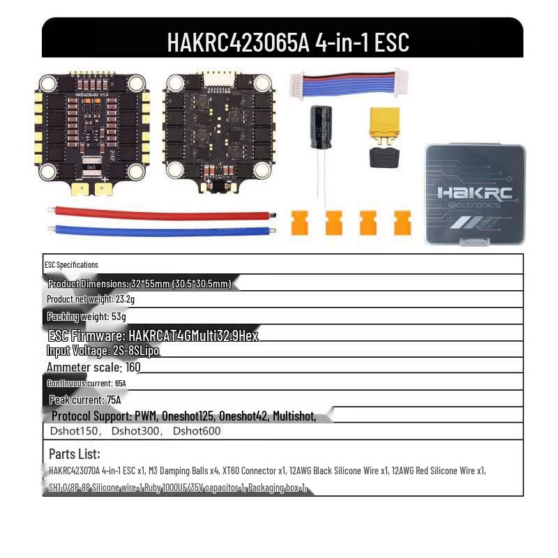 HAKRC F405 6S FPV Flight Stack System