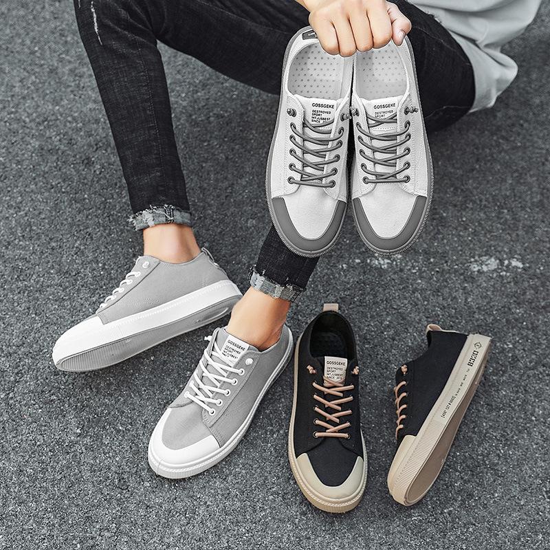 Fashion Men Causal Shoes Breathable Wide Slip On Canvas Sneakers Male Linen Shoes Summer Fashion Espadrilles Men Trend Shoes New Loafers