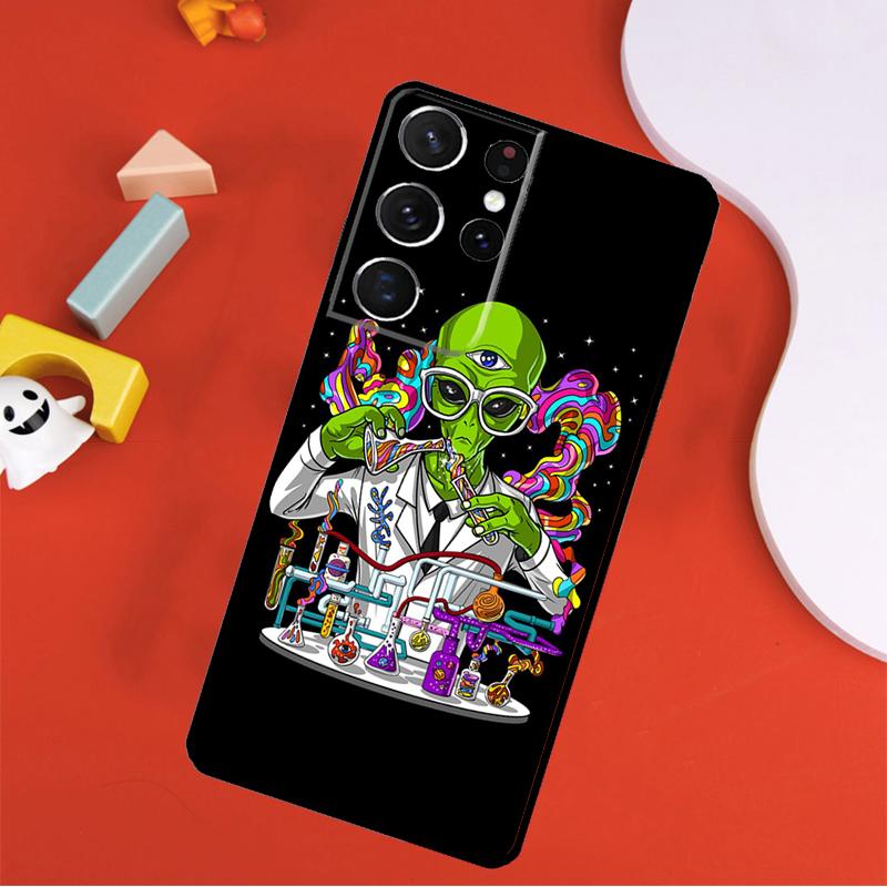 Space Alien Magic Phone Case For Samsung Galaxy S25 Ultra S24 Ultra S9 S10 S20 S21 S22 S24 Plus S23 FE Cover
