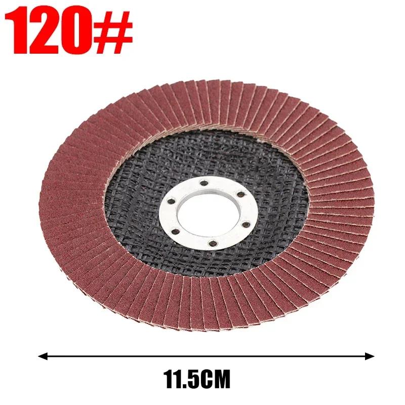 5/1PCS Red Sand Flap Discs 40 60 80 120 Grit Grinding Disc For Angle Grinder Polishing Pads Sanding Wheel Grinding Welding Tools