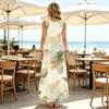 Women's Floral Sleeveless Lightweight Loose Long Maxi Dress Summer Beach Vacation,Casual Daily & Party Wear