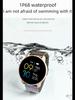 Deep Waterproof Smartwatch: Heart Rate, Pedometer, Blood Pressure, Blood Oxygen, Sports Monitoring, Bluetooth, Temp Measurement - W9.