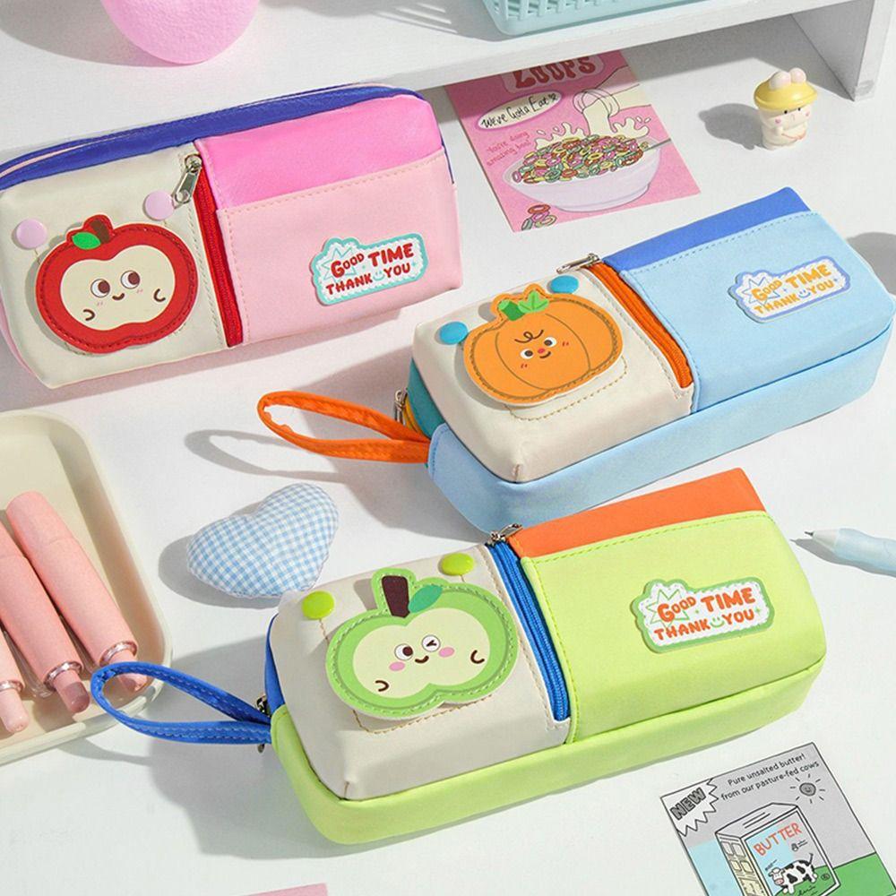 Three Layers Pencil Case Large Capacity Stationery Storage Bag Stationery Organizer  School Office