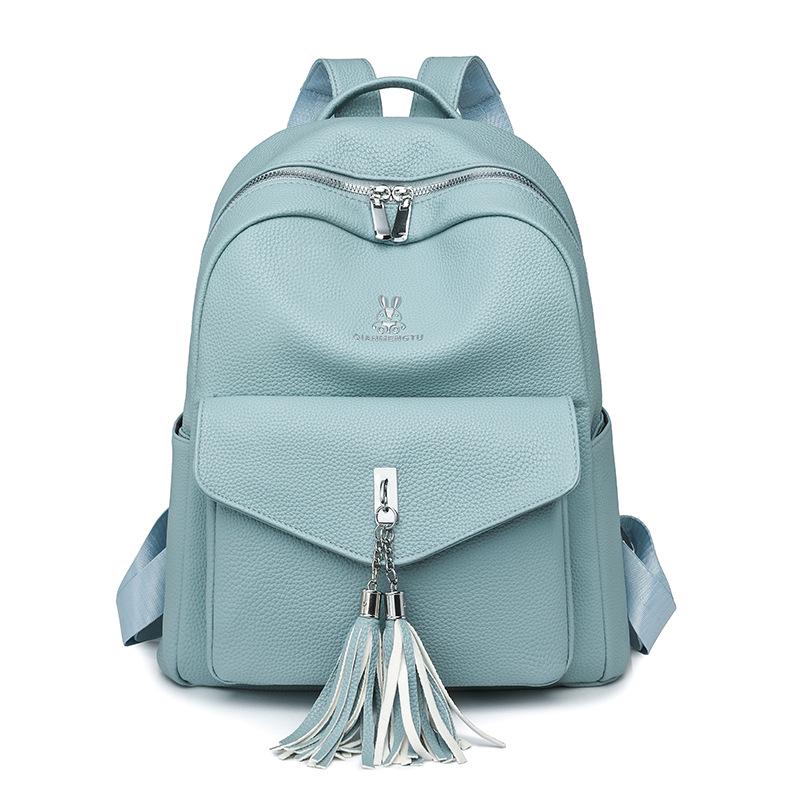 

Женский рюкзак в корейском стиле 2025: Модный, Универсальный, Вместительный, Легкий Дорожный Рюкзак 30*15*33 cm синий