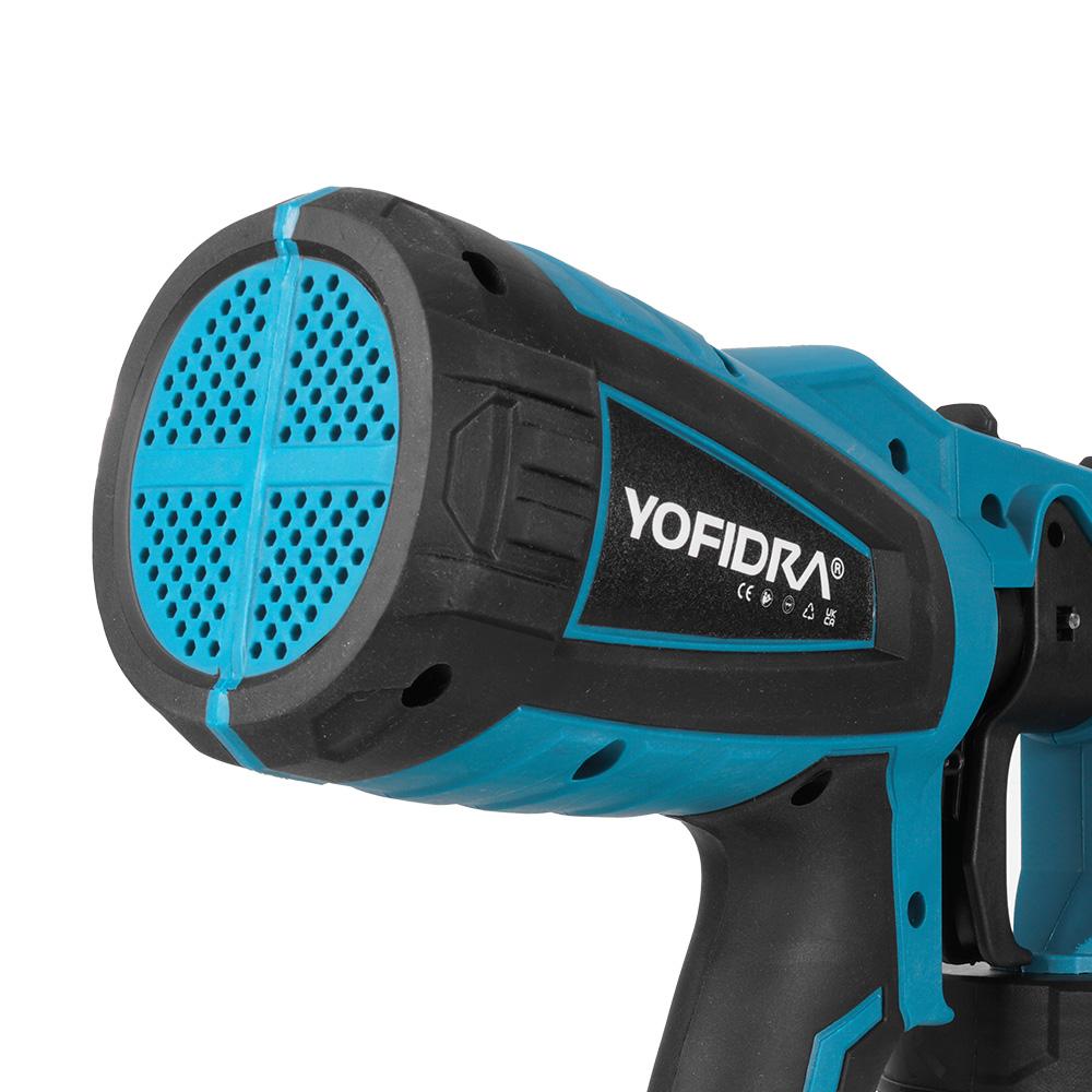 Yofidra 1000ML Electric Spray Gun Powerful Portable Paint Sprayer Cordless Auto Furniture Coating Airbrush For Makita 18V Battery