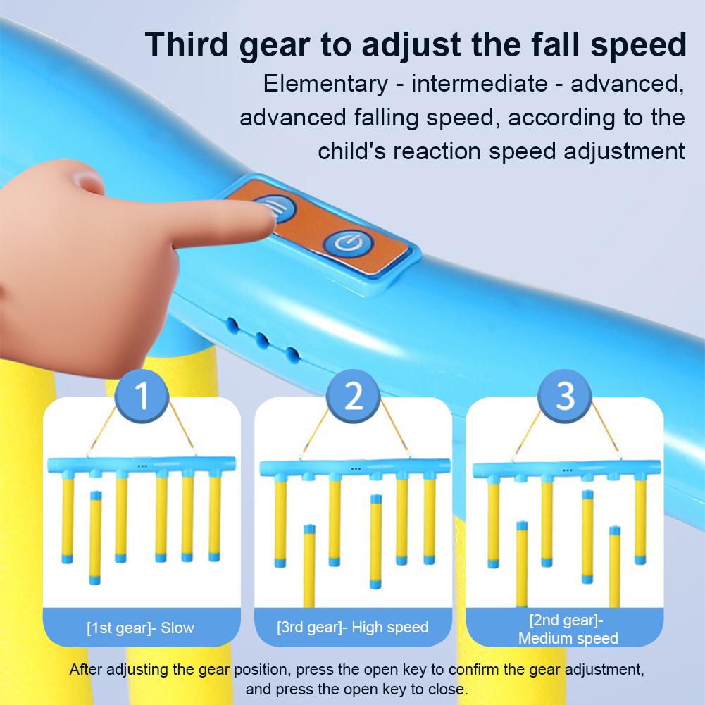 Challenge Falling Sticks Game Remote Control Stick Catcher Machine Stick Reflex Challenge Game for Training Reaction Ability