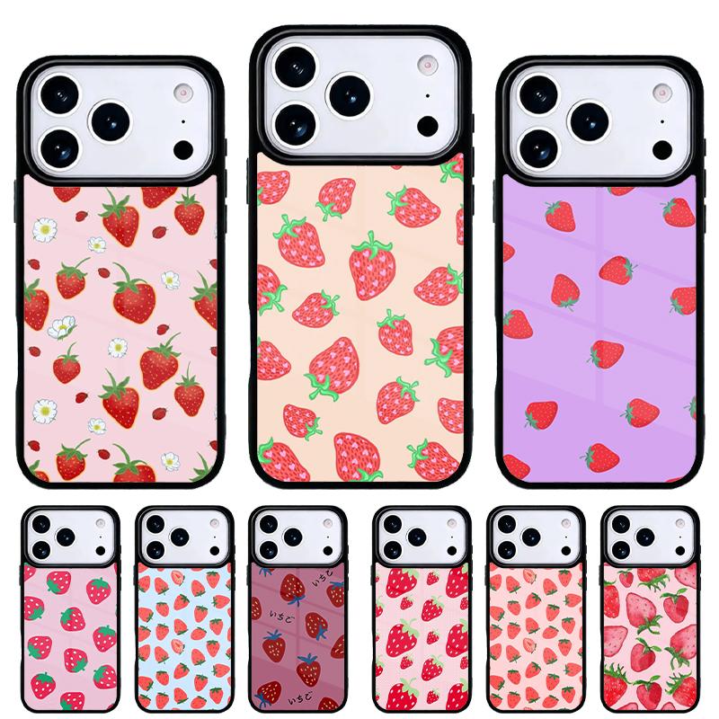Strawberry Fields Phone Case for iPhone 17 Air 16e 15 14 13 Pro Max Back Cover for 12 11 Pro Coque