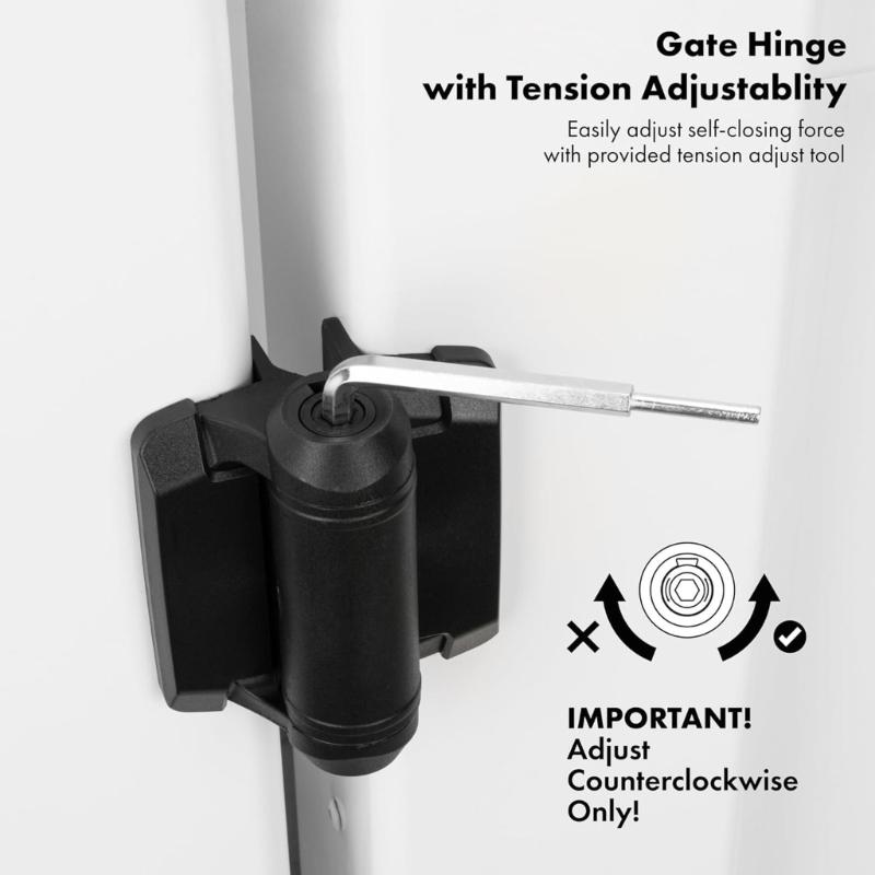 2 ks Robustní panty pro bránu Náhradní panty pro bránu s automatickým zavíráním Kování pro brány Venkovní kování Snadná instalace