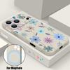 Vintage Flower Case For iPhone 17 Pro Max iPhone 16 15 14 13 Pro Max Magnetic For Magsafe Soft Silicone Phone Back Cover