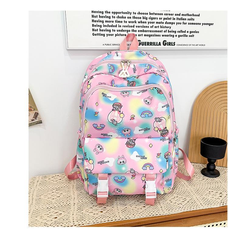 

School BagsNew Rabbu cute cartoon women s backpack junior high school students casual trend high value рожевий