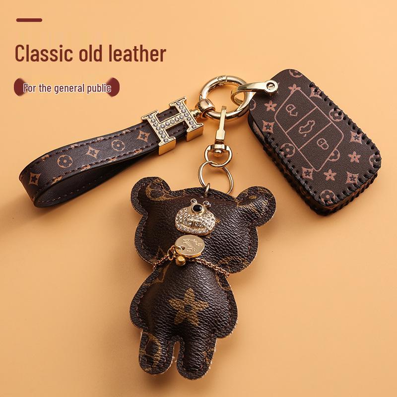 Volkswagen Car Key Cover for Sagitar, Bora, Lavida, T-Roc, Tiguan L, Golf 8, Tayron, POLO with Women's Bag Buckle
