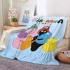 B-Barbapapa Cartoon Blanket Warm And Soft Suitable For Bedroom Living Room Sofa Bed Office Travel Camping