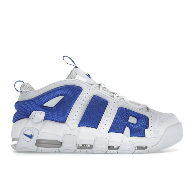 Nike Air More Uptempo Low White Hyper Royal Unisex Sneakers Blue Psychic-Blue FZ3055-101 40.5