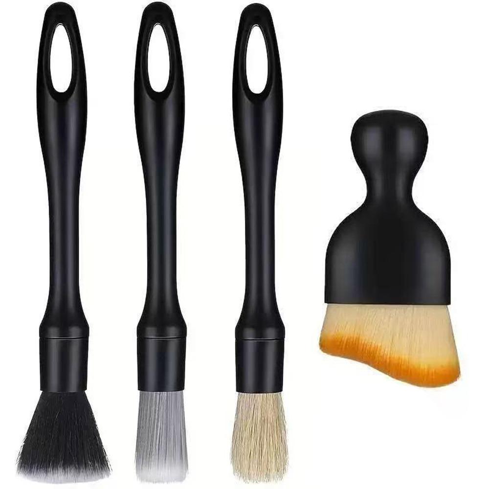 3/4/5/8pcs Vent Clean Car Cleaning Brush Artificial Bristles Bristle Brush  Dashboard