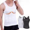 3-teiliges Kompressions-T-Shirt zur Gewichtsreduktion für Herren, Nylon-Spandex, atmungsaktives Unterhemd für die Bauchmuskulatur, Tanktop für alle Jahreszeiten