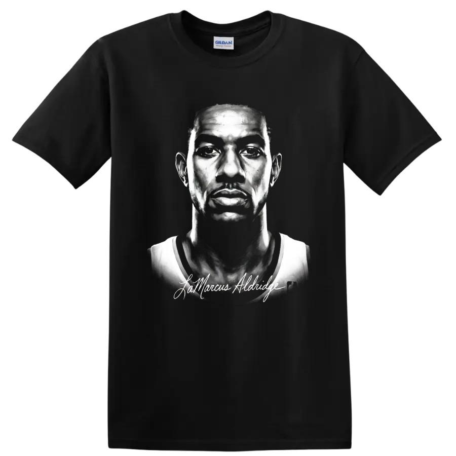 LaMarcus Aldridge Basketballspieler Porträt Nr. 12 Grafisches T-Shirt Fan Art Tee