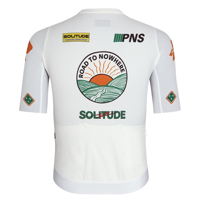 Maillot de cyclisme haute élasticité PNS Elite pour hommes et femmes - Manches courtes pour cyclisme sur route professionnel