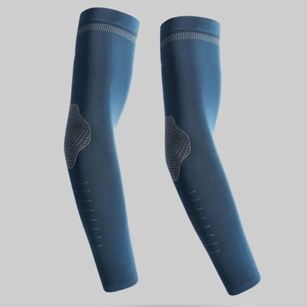 1Pair Men's Summer Ice Silk Sun Protection Ice Sleeves Cool and Breathable Outdoor Sports Cycling Fishing Arm Protection Long Sleeves