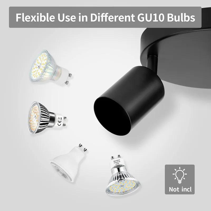 Nordic Surface-Mounted GU10 Anti-Glare Rotatable Ceiling Spotlight for Living Rooms and Corridors