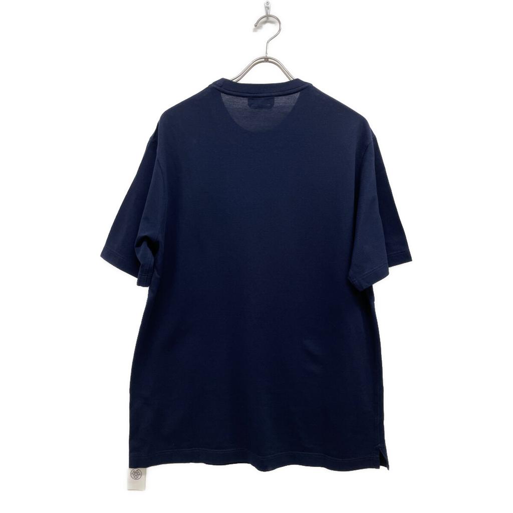 Hermes Navy Cotton Pocket T-shirt Tops XL NavyUsed