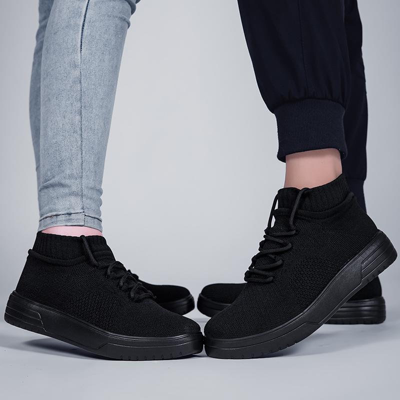 Schwarze Halbschuhe für Damen, Fahrschuhe, Turnschuhe, lässige Slipper für Herren, minimalistische, atmungsaktive Mokassins für Mädchen