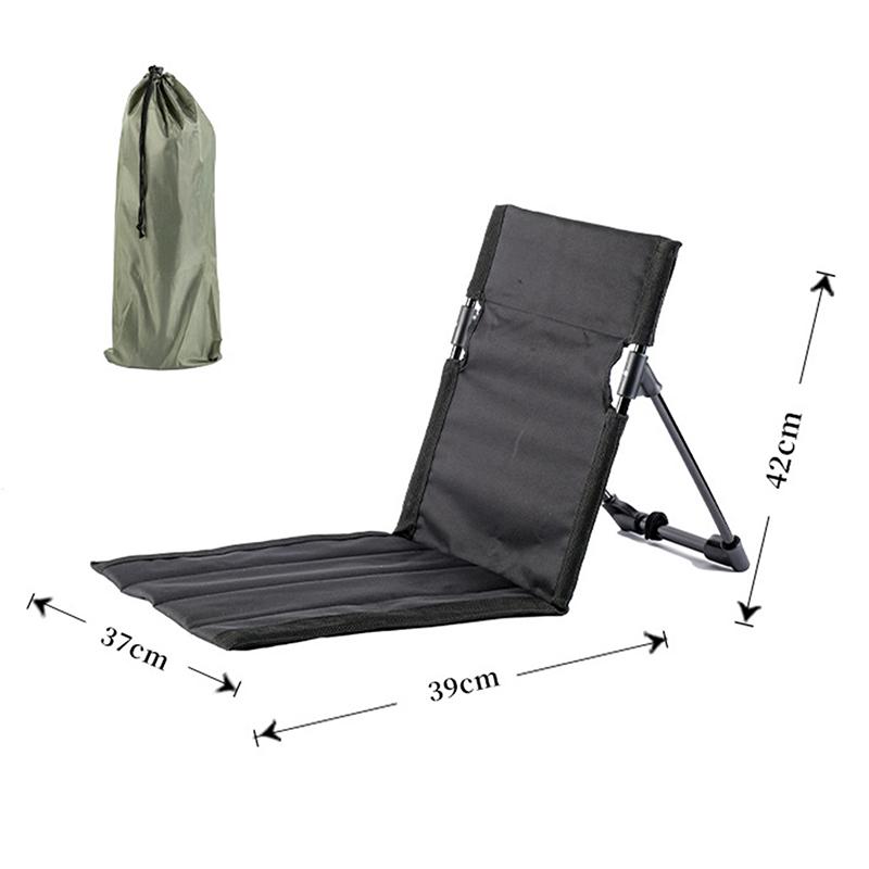 Scaun de picnic și de agrement ușor, portabil și pliabil cu cadru de fier și fibre de poliester, scaun de camping pentru exterior