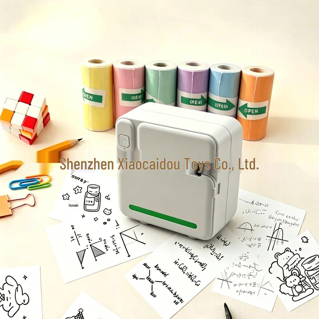 Compact Bluetooth Thermal Label Printer for Sticky Notes and Adhesive Stickers