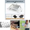 Stainless Steel Barbecue Grill With Thickened Carbon Frame For Outdoor Camping And Family Cooking