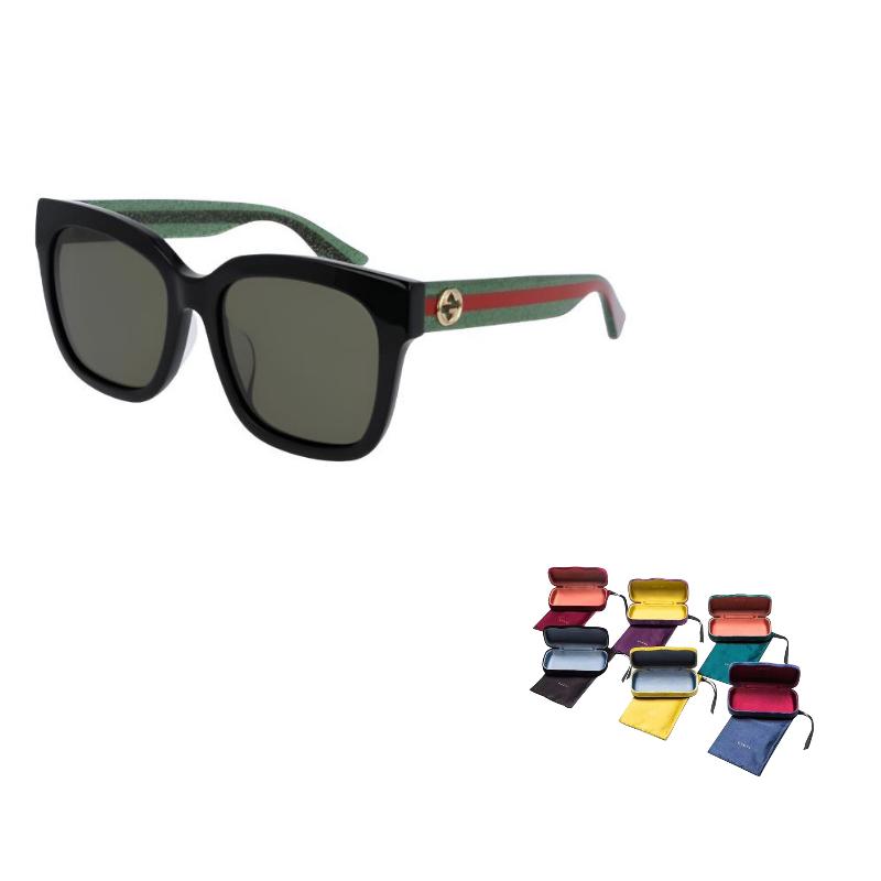 GUCCI Eyewear Double G Square frame Sunglasses (Unisex) Sunglasses GG0034S