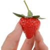 Set of 50 Artificial Strawberries with Green Stems for Durable Decorative Use in For Homes Events and Photography Projects