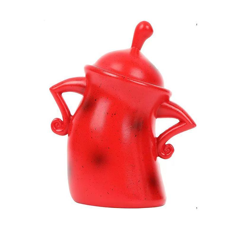 Creative Resin Storage Container with Waist Decoration Candy Box Multi-functional Home Seal Nut Medicinal Material Storage Jar