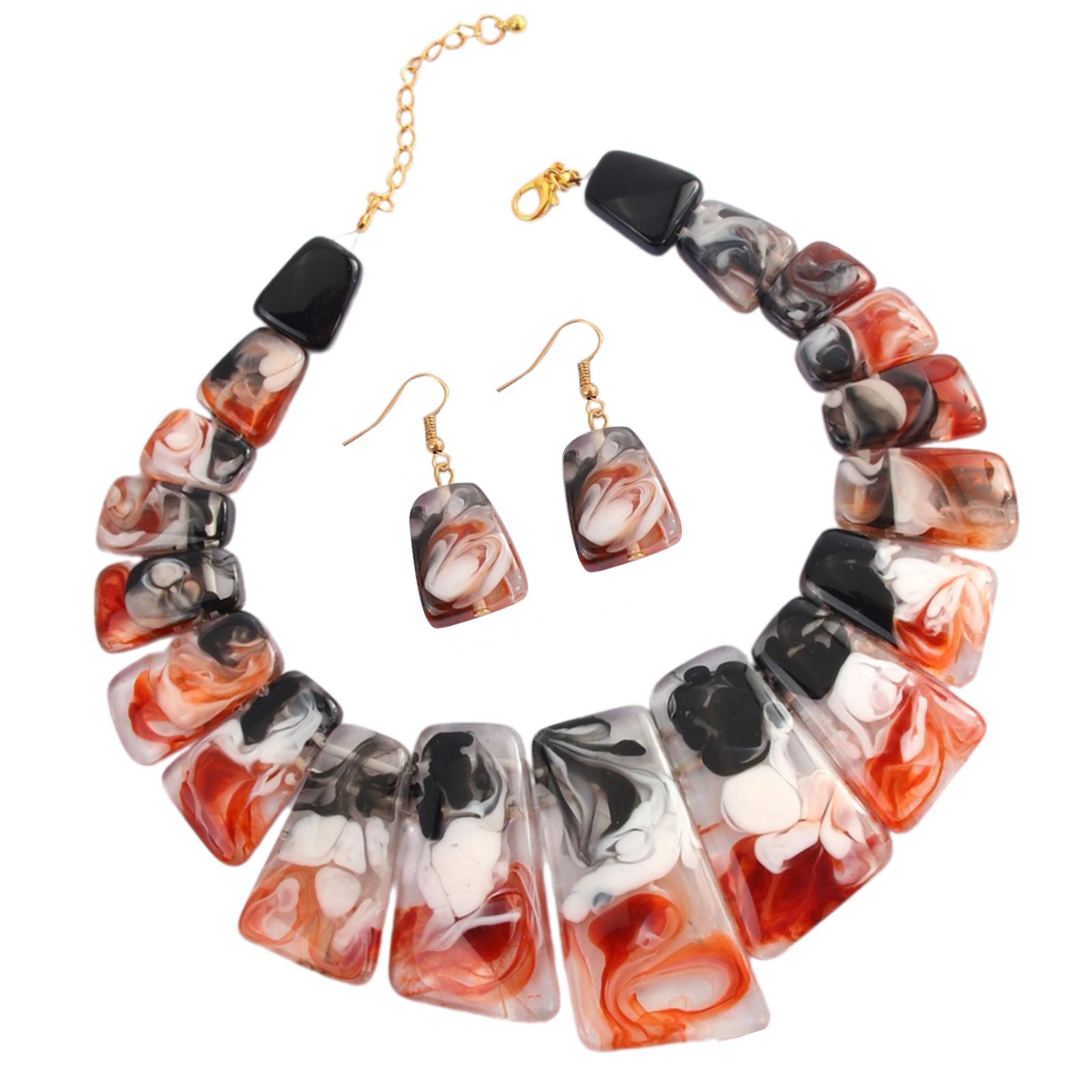 

Ожерелье-цепочка на ключицу и набор серег-подвесок Отличительный набор ожерелья и серег для женщин, которые любят винтажный шарм 2