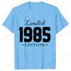 Unisex Unisex Tshirt Limited1985 Edition Graphic Tee Shirt Unisex Birthday Y2k Top Funny Vintage Fashion Unisex Oversized T Shirt Tops
