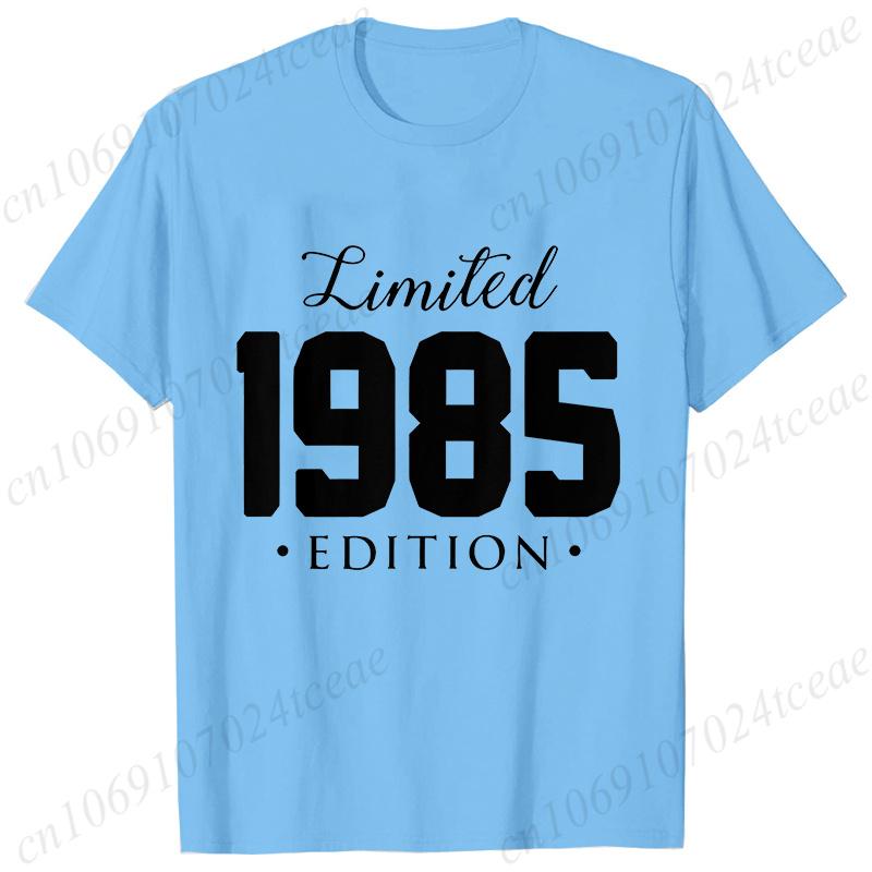 Unisex Unisex Tshirt Limited1985 Edition Graphic Tee Shirt Unisex Birthday Y2k Top Funny Vintage Fashion Unisex Oversized T Shirt Tops