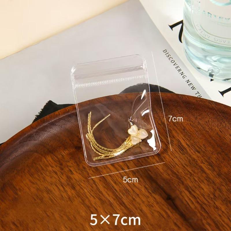 4 Sizes PVC Anti-Oxidation Clear Jewelry Organizer Earring Ring Necklace Storage Bags Travel, Anti Tarnish Protect Jewelry